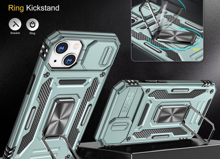 Armor PC + TPU Camera Shield Phone Case, For iPhone 15