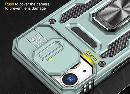 Armor PC + TPU Camera Shield Phone Case, For iPhone 15