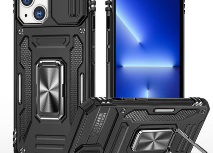 Armor PC + TPU Camera Shield Phone Case, For iPhone 15