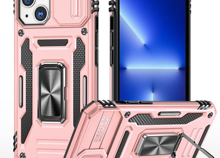 Armor PC + TPU Camera Shield Phone Case, For iPhone 15