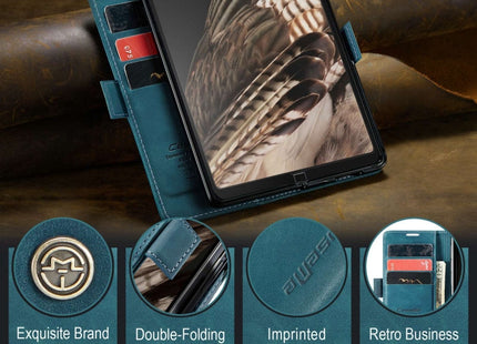 For Google Pixel Fold CaseMe 013 Multifunctional Horizontal Flip Leather Phone Case(Blue)