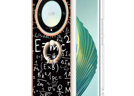 For Honor X9a / Magic5 Lite Electroplating Dual-side IMD Phone Case with Ring Holder(Equation)