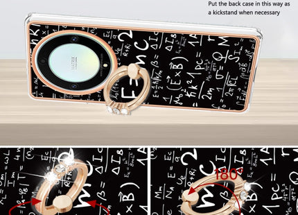For Honor X9a / Magic5 Lite Electroplating Dual-side IMD Phone Case with Ring Holder(Equation)