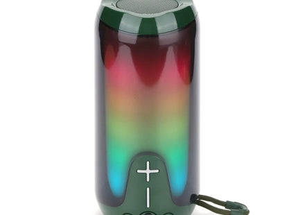 T&G TG651 Portable LED Wireless Bluetooth Speaker Outdoor TWS Subwoofer(Green)