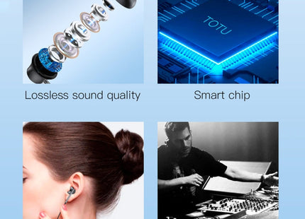 TOTU EP-3 In-Ear Wired Earphone Cable Length:1.2m, Plug Type:3.5mm(Black)