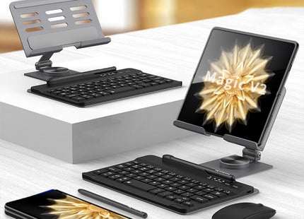 GKK Bluetooth Keyboard + Folding Holder + Capacitive Pen + Bluetooth Mouse, For Honor Magic V2