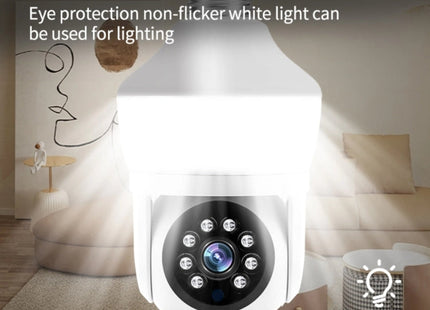 DP43 Bulb-type Motion Tracking Night Vision Smart Camera Supports Voice Intercom, DP43