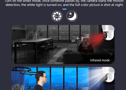 DP43 Bulb-type Motion Tracking Night Vision Smart Camera Supports Voice Intercom, DP43