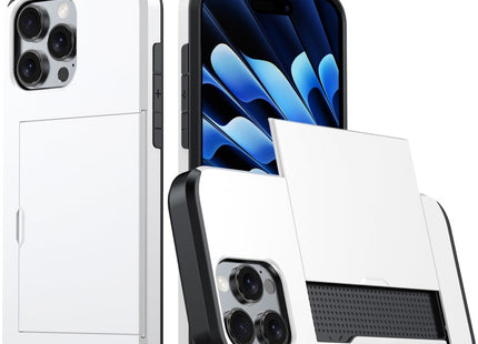 Shockproof Armor Phone Case with Card Slot, For iPhone 16