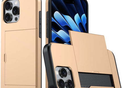 Shockproof Armor Phone Case with Card Slot, For iPhone 16