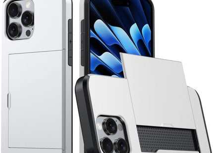 Shockproof Armor Phone Case with Card Slot, For iPhone 16