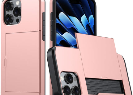 Shockproof Armor Phone Case with Card Slot, For iPhone 16