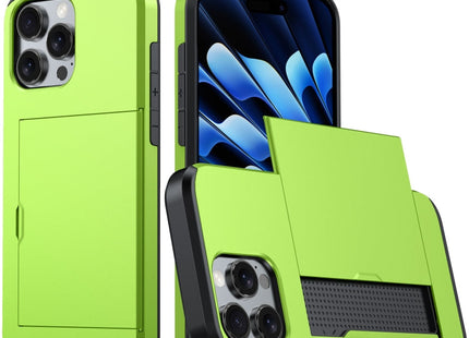 Shockproof Armor Phone Case with Card Slot, For iPhone 16