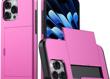 Shockproof Armor Phone Case with Card Slot, For iPhone 16