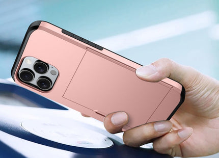 Shockproof Armor Phone Case with Card Slot, For iPhone 16