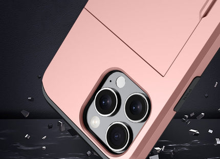 Shockproof Armor Phone Case with Card Slot, For iPhone 16
