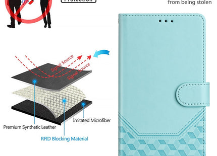 Honeycomb Embossing RFID Leather Phone Case, For iPhone XR, For iPhone XS Max, For iPhone 8 Plus / 7 Plus