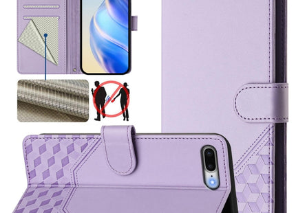 Honeycomb Embossing RFID Leather Phone Case, For iPhone XR, For iPhone XS Max, For iPhone 8 Plus / 7 Plus