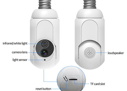 1080P Bulb Type WiFi Surveillance Camera Support Night Vision & Two-way Intercom & Motion Detection, K8