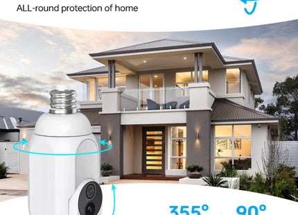 1080P Bulb Type WiFi Surveillance Camera Support Night Vision & Two-way Intercom & Motion Detection, K8