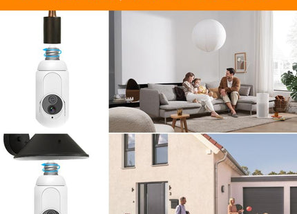 1080P Bulb Type WiFi Surveillance Camera Support Night Vision & Two-way Intercom & Motion Detection, K8
