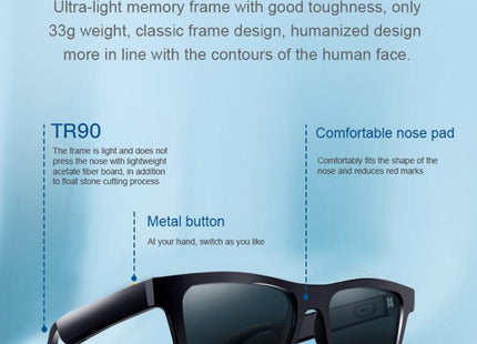 E10 Smart Audio Bluetooth Glasses with Touch Control