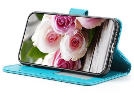 Rose Butterfly Embossed Leather Phone Case, For iPhone Air