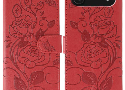 Rose Butterfly Embossed Leather Phone Case, For iPhone Air