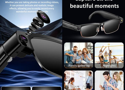 L802 Smart Glasses with 8MP HD Camera, Wi-Fi Video & Smart Assistant