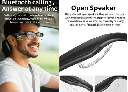 L802 Smart Glasses with 8MP HD Camera, Wi-Fi Video & Smart Assistant
