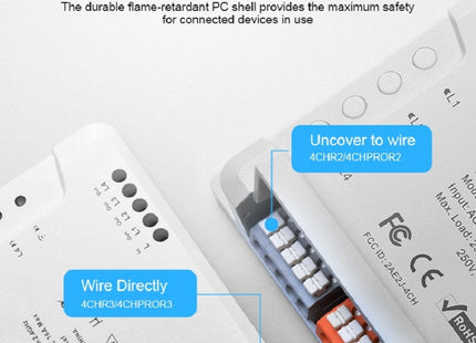 Sonoff 4CHPROR3 Mobile Phone Smart Home Switch Four-way Controller, Support Long-range Control Timing