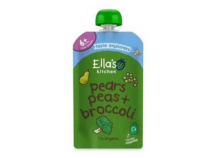 Ella's Kitchen Organic Broccoli Pears & Peas Pouch 6+ months 120g