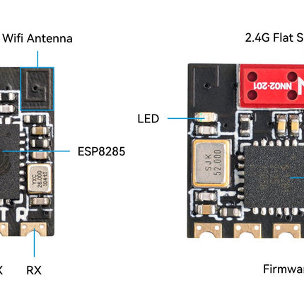 BetaFPV ELRS Lite Receiver 2.4Ghz (Flat Antenna)