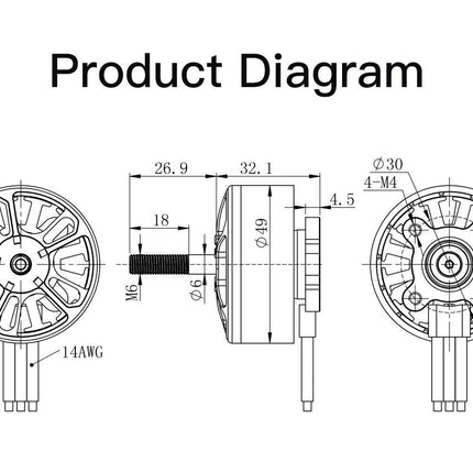 GEPRC EM4214 660KV Motor