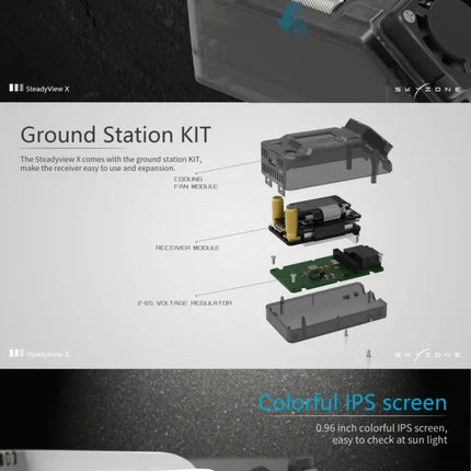 SkyZone SteadyView X Receiver Module (ELRS Backpack)