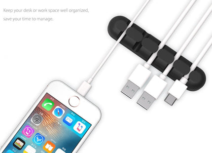 ORICO CBS5 Silicone Material Desktop Cable Manager Winder Fixer, Size: 9.6*2*1.2cm