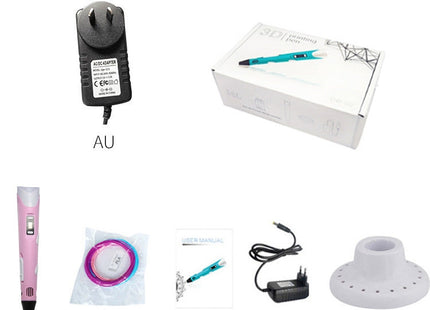 Hand-held 3D Printing Pen, AU Plug, AU Plug