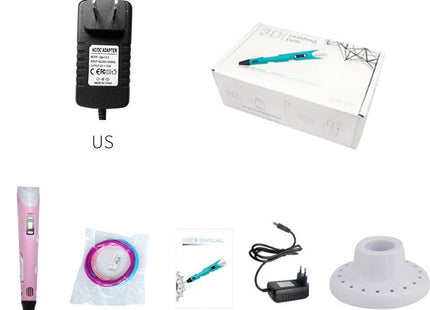 Hand-held 3D Printing Pen, US Plug, US Plug