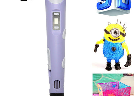 Hand-held 3D Printing Pen, USB Plug(Purple)