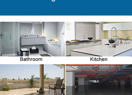 IP44 Waterproof Kitchen Bathroom Single Control Switch, EU Plug