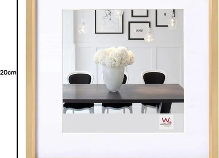 Walther Steel Style Photo Frame Gold 8x8 Inch