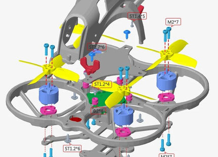 Plastic Main Frame Propeller Guard for LDARC ET85D (2pcs)