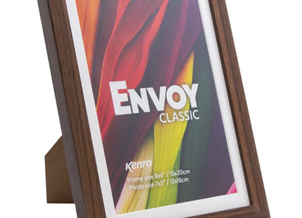 Kenro Envoy Classic Photo Frame 7×5" with 6×4" Mat - Brown