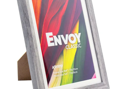 Kenro Envoy Classic Photo Frame 7×5" with 6×4" Mat - Grey