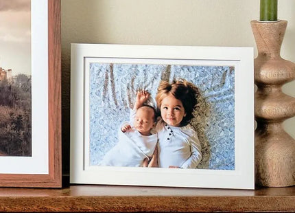 Kenro Envoy Classic Photo Frame 7×5" with 6×4" Mat - White