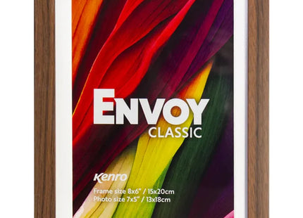 Kenro Envoy Classic Photo Frame A4 with 9x6" Mat - Brown