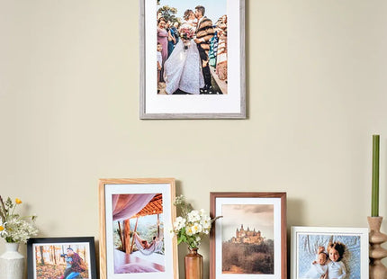 Kenro Envoy Classic Photo Frame A4 with 9x6" Mat - Grey