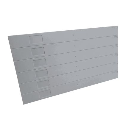 19″ Server Rack 6 X 1U Blanking Panels Snappable Tool-Free Mounting Black/Grey