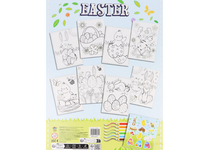 Easter Colouring Set With Pencils & Sticker Sheets