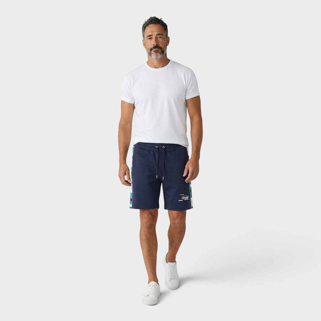 Logo Knitted Band Jersey Shorts Navy Multicolour